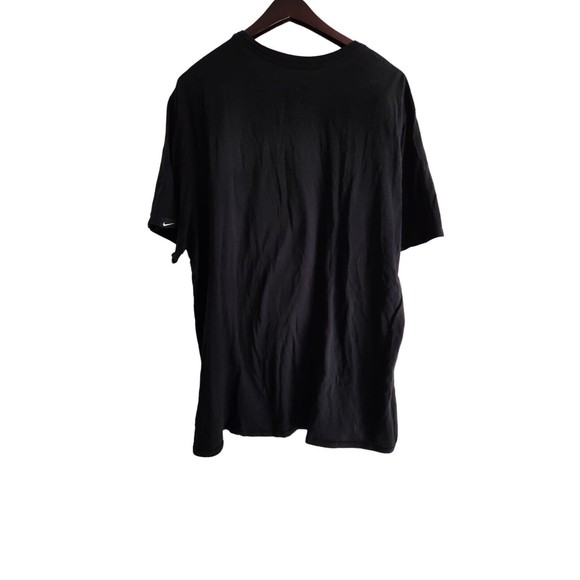 Nike Tee Shirt Men's Size 2XL Black‎ Cotton Short Sleeve Round Neck Regular Fit - Picture 2 of 7